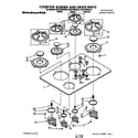 KitchenAid KGCT305XWH3 cooktop,burner,grate diagram