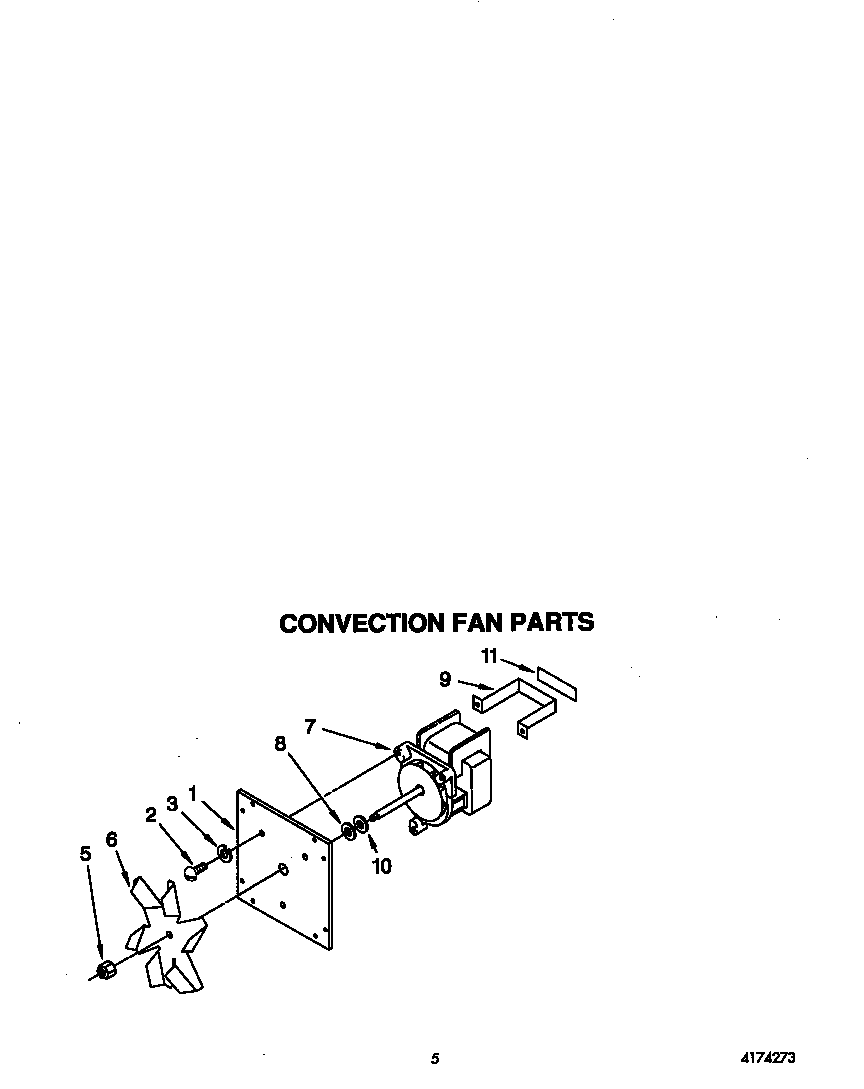 KitchenAid KEBS277YWH2 convection fan diagram