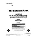 KitchenAid KEMI371XBL2 front cover diagram