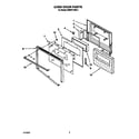 KitchenAid KEMI371XBL2 oven door diagram