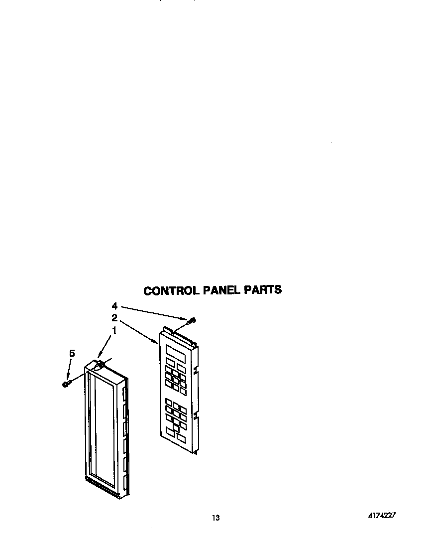 KitchenAid KEMI371XBL2 microwave control panel diagram
