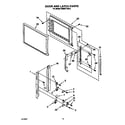 KitchenAid KEMI371XBL2 door and latch diagram