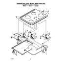 KitchenAid KGCT305XWH2 burner box, gas valves diagram