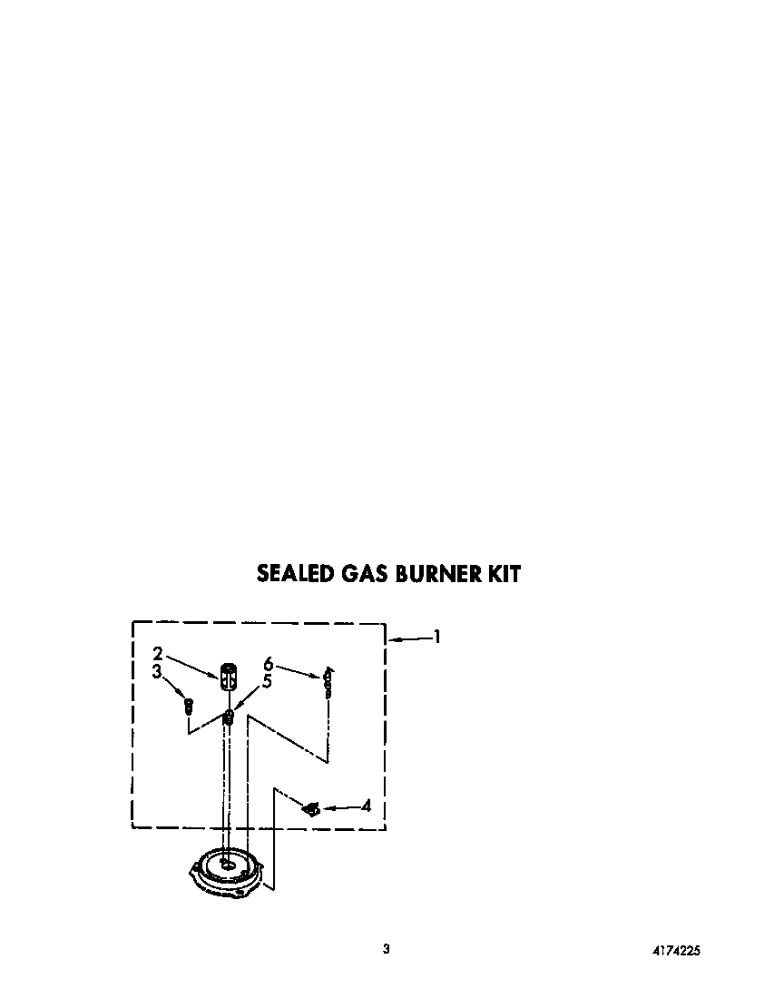 KitchenAid KGCT302XWH2 sealed gas burner kit diagram