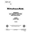 KitchenAid KEBI141YWH0 front cover diagram