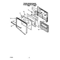 KitchenAid KEBI141YWH0 oven door diagram
