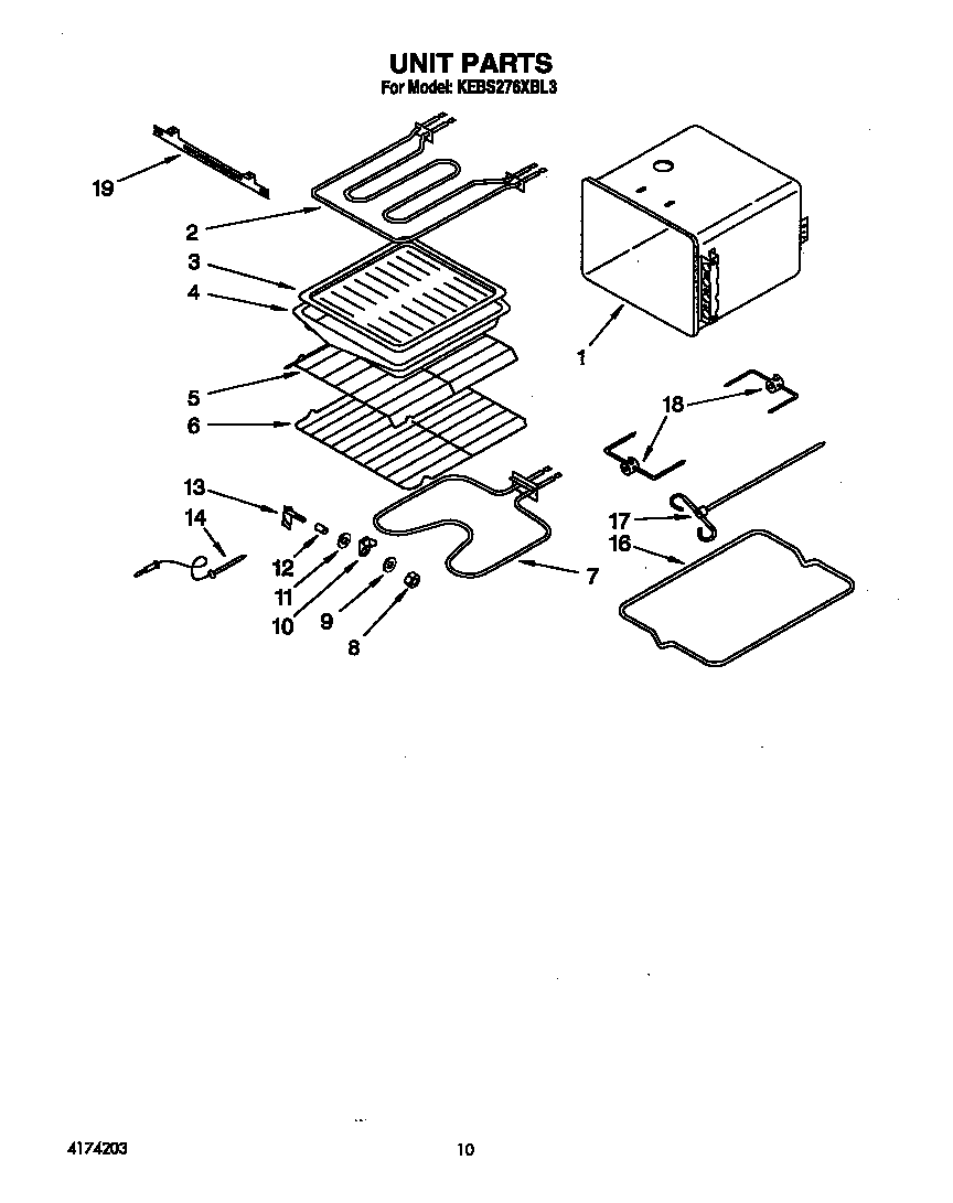 KitchenAid KEBS276XBL3 unit diagram