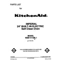 KitchenAid KEBI141XBL1 front cover diagram