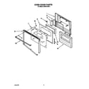 KitchenAid KEBI141XBL1 oven door diagram