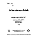 KitchenAid KECT025YWH0 cover page diagram