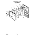 KitchenAid KEMS378XBL1 oven door diagram