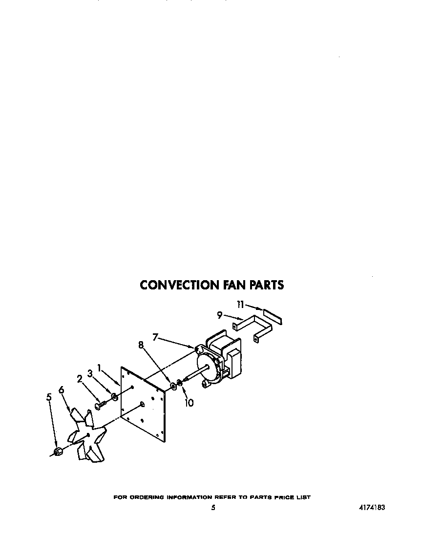 KitchenAid KEBS277XWH2 convection fan diagram
