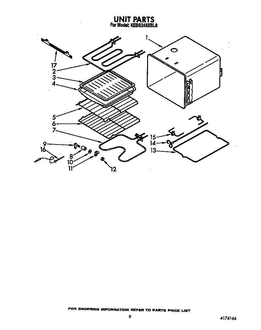KitchenAid KEBS246XBL0 unit diagram