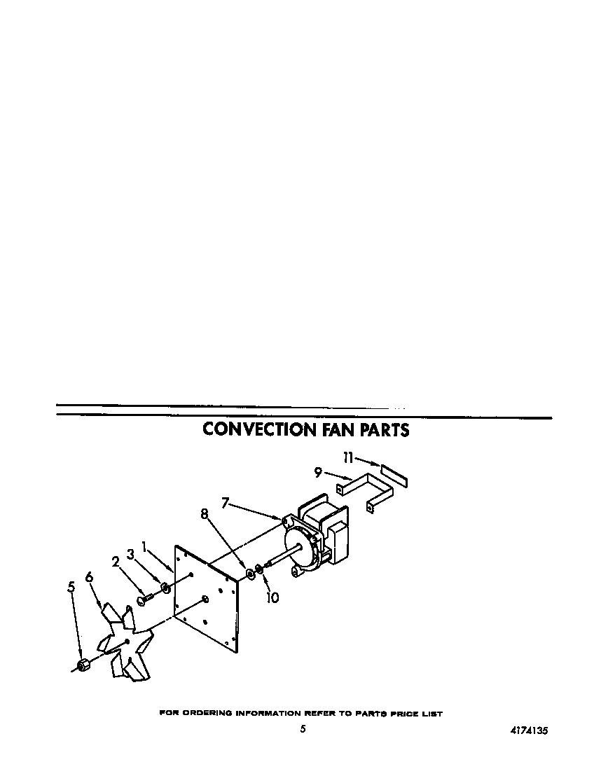 KitchenAid KEBS277WWH2 convection fan diagram