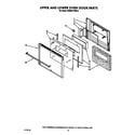 KitchenAid KEBS277WWH2 upper and lower oven door diagram