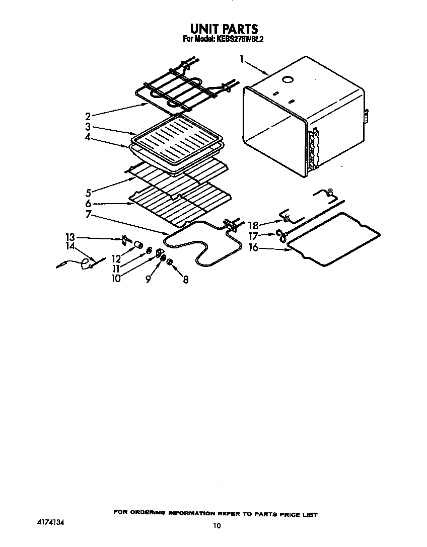 KitchenAid KEBS276WBL2 unit diagram