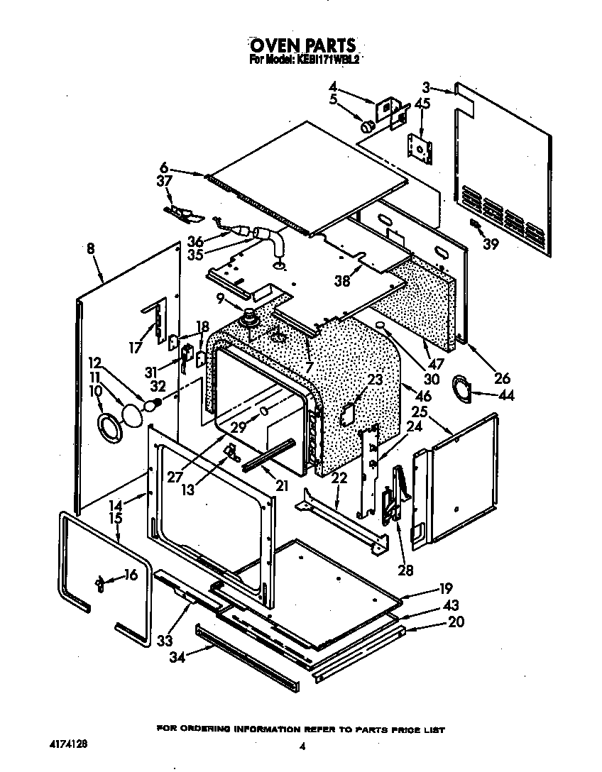 KitchenAid KEBI171WBL2 oven diagram