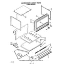KitchenAid KEMI300VBL4 microwave cabinet diagram