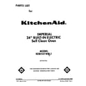 KitchenAid KEBI141WBL1 front cover diagram
