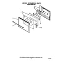 KitchenAid KEBI241WBL1 lower oven door diagram