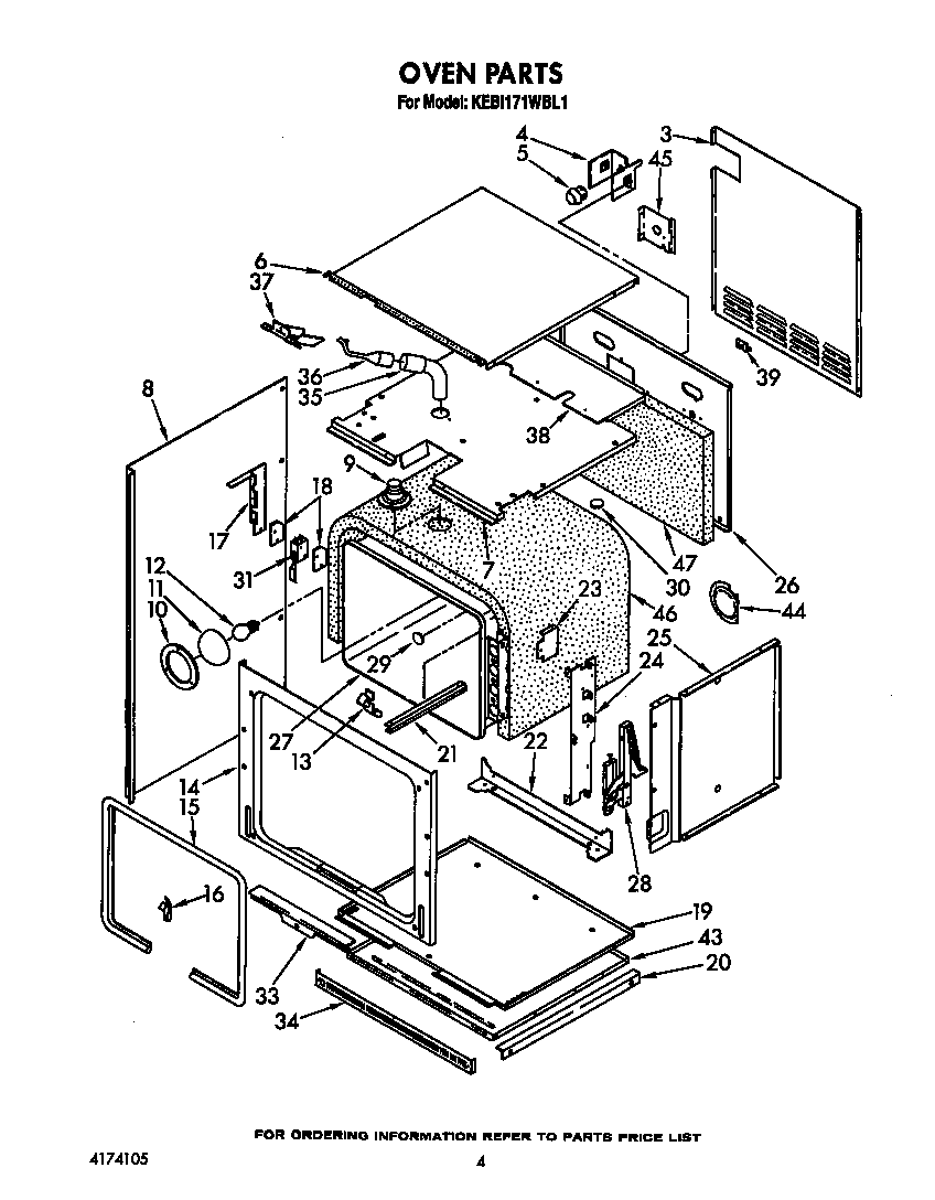 KitchenAid KEBI171WBL1 oven diagram