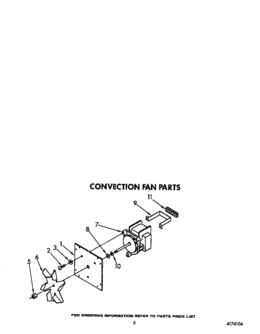 KitchenAid KEBS277WAL1 convection fan diagram