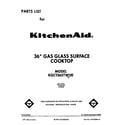 KitchenAid KGCT365TWH0 front cover diagram