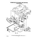 KitchenAid KGCT365TWH0 burner box, gas valves and switches diagram