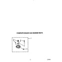 KitchenAid KGCT305TWH0 complete sealed gas burner diagram