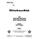 KitchenAid KEDT105VWH3 front cover diagram