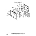 KitchenAid KEBI141WBL0 oven door diagram