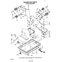 KitchenAid KGCS160SWH1 burner box parts diagram