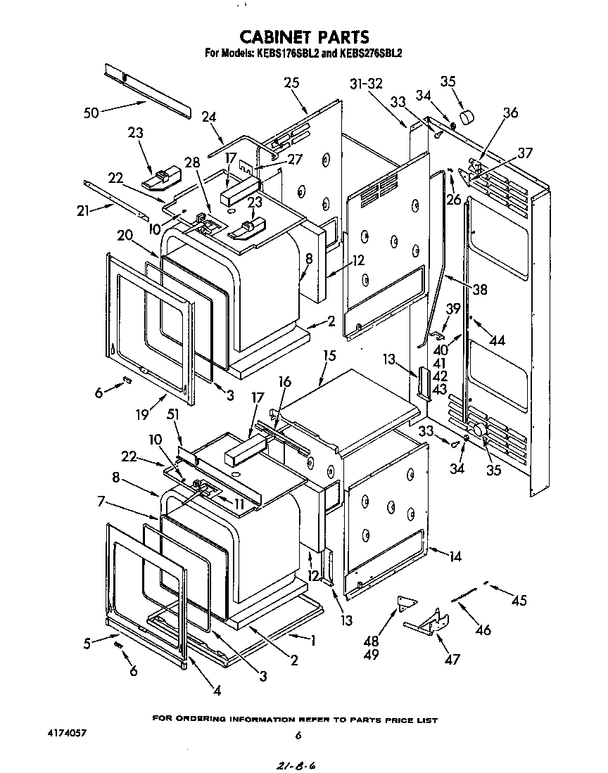 KitchenAid KEBS176SBL2 cabinet diagram