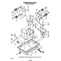 KitchenAid KGCS160SWH0 burner box parts diagram