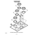 KitchenAid KGCS100SWH0 cooktop parts diagram