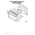 KitchenAid KEBI240SBL1 upper and lower oven door diagram