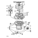 KitchenAid KUDC220T6 pump and motor diagram