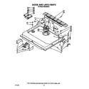 KitchenAid KUDA22ST3 door and latch diagram