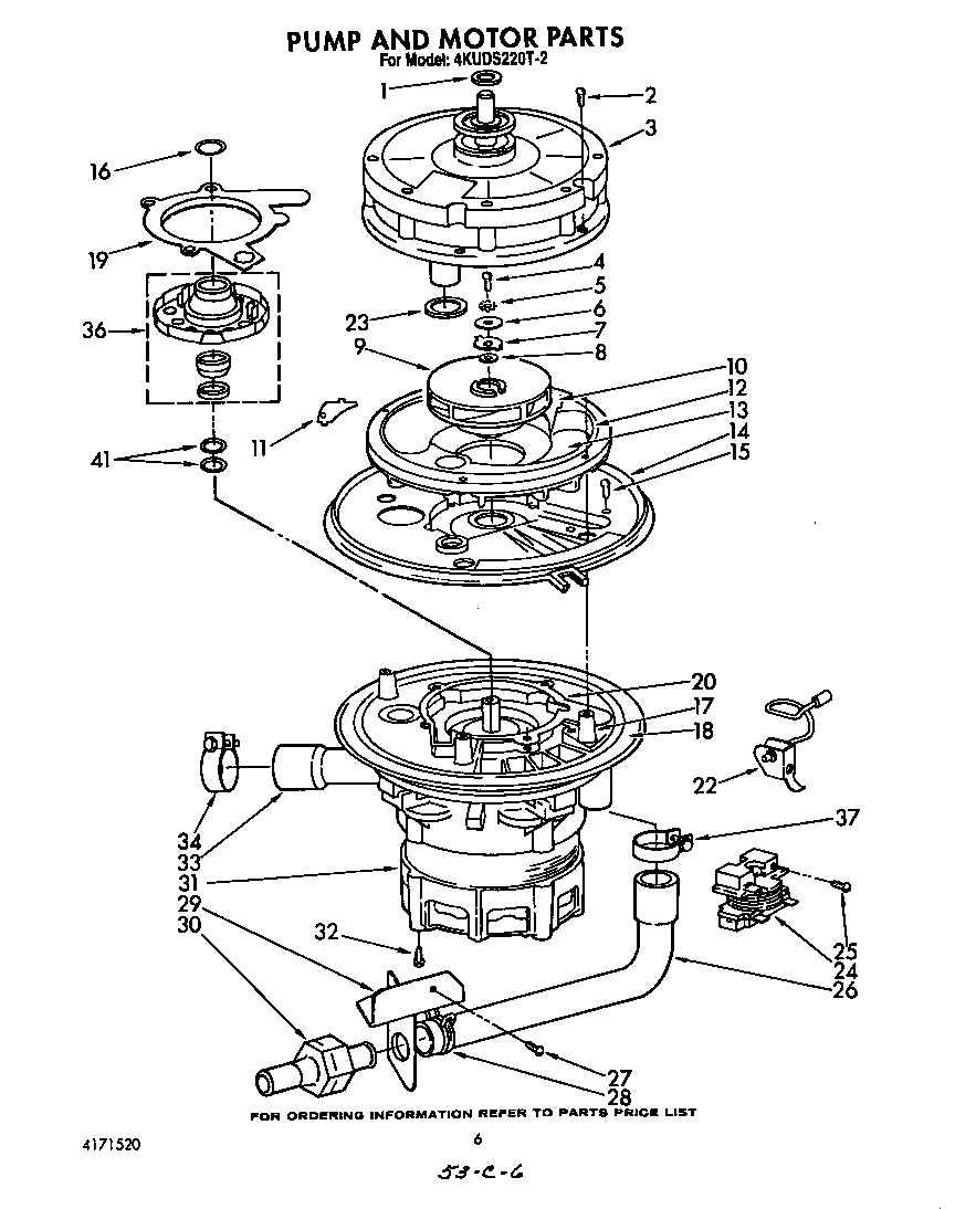 KitchenAid 4KUDS220T2 pump and motor diagram