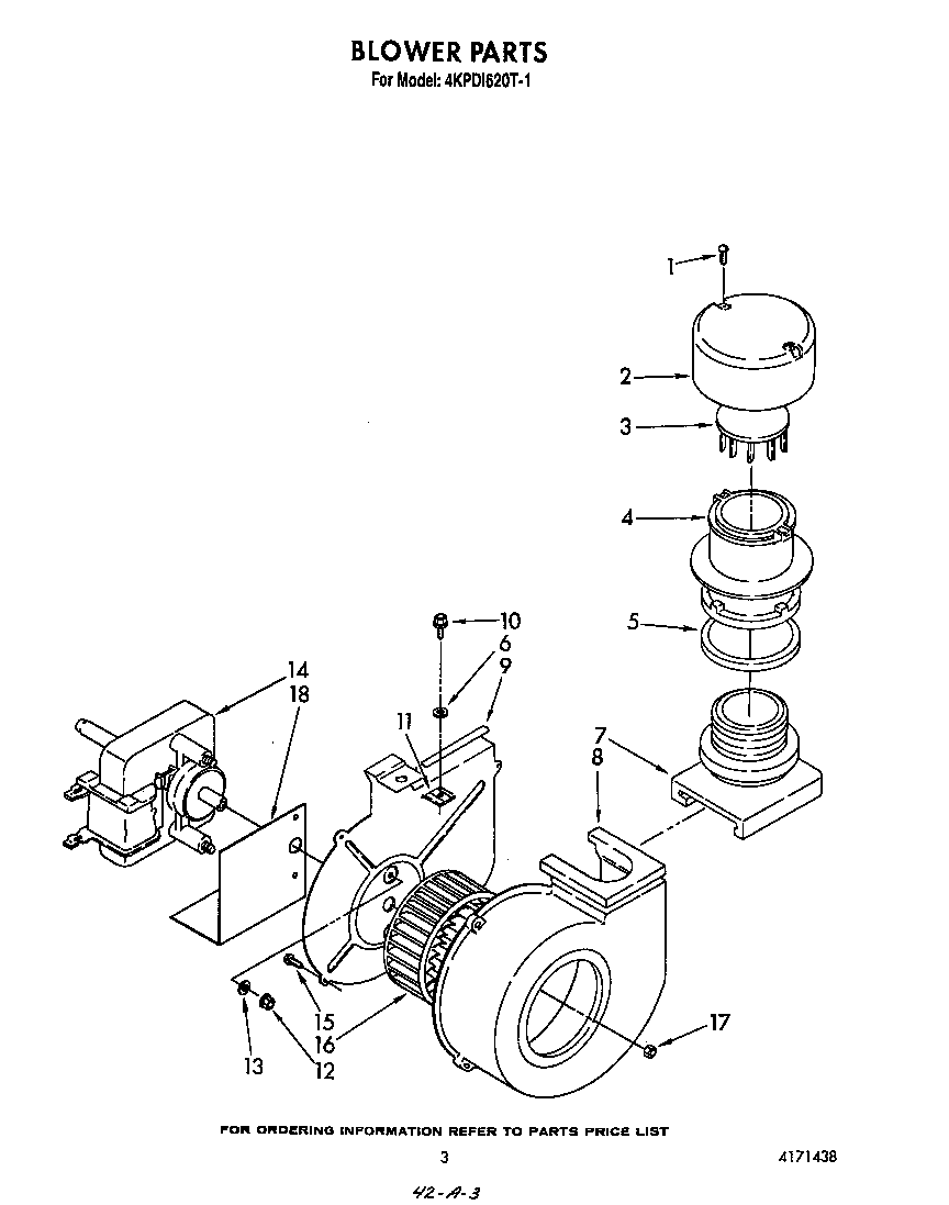 KitchenAid 4KPDI620T1 blower diagram