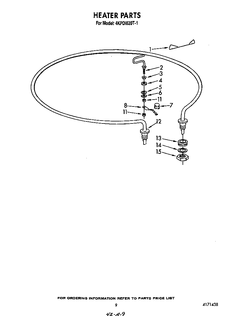 KitchenAid 4KPDI620T1 heater diagram