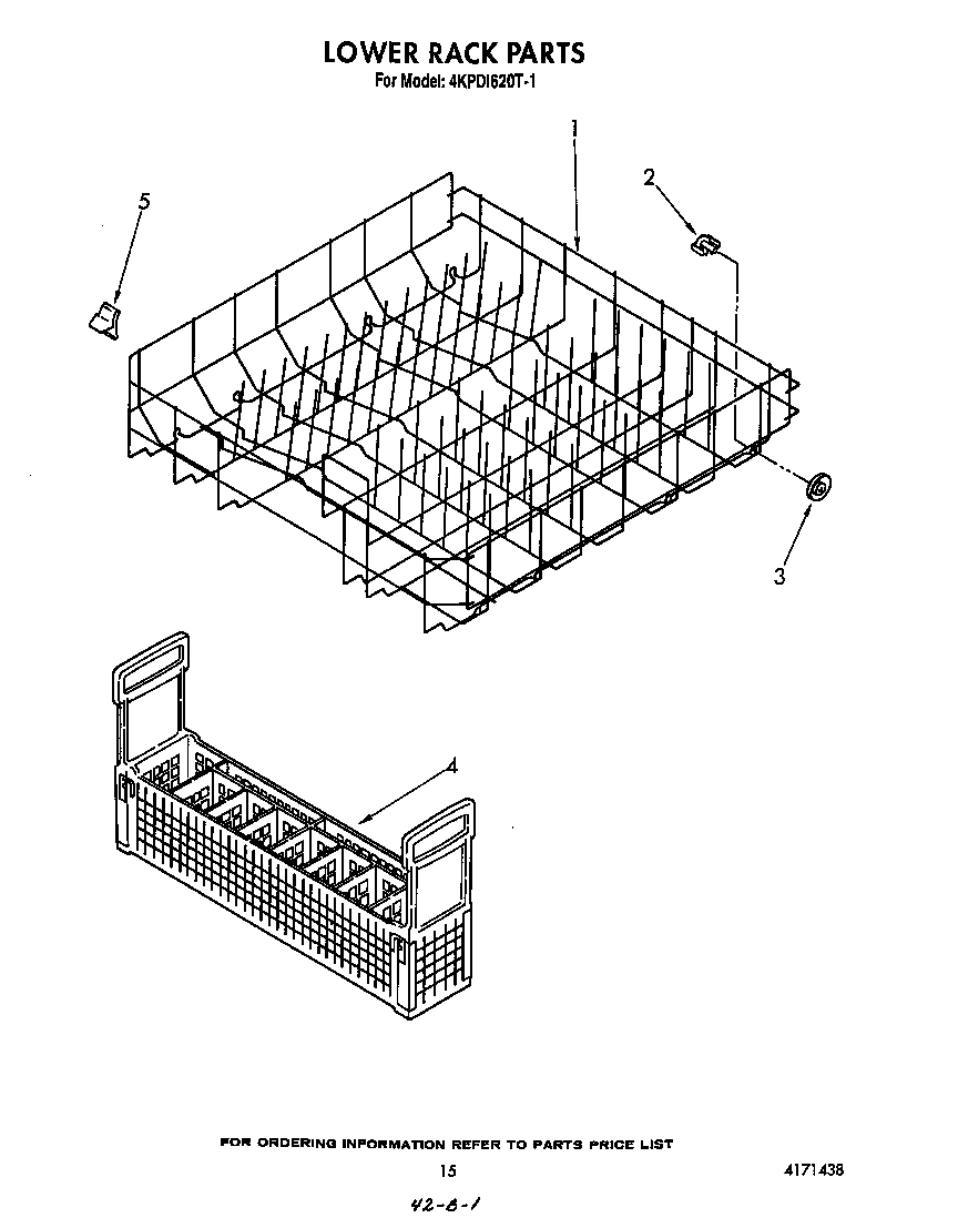 KitchenAid 4KPDI620T1 lower rack diagram