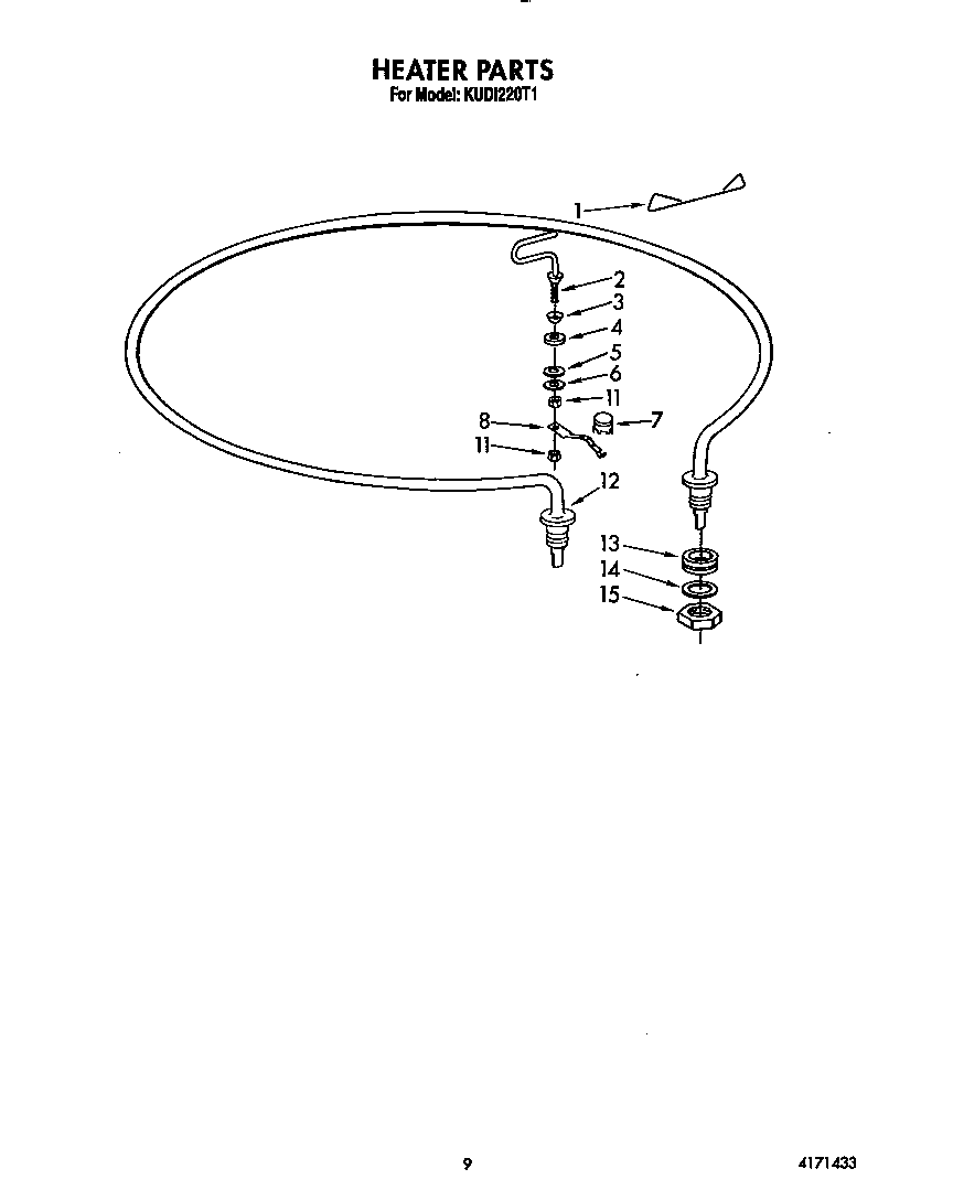 KitchenAid KUDI220T1 heater diagram