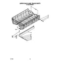 KitchenAid KUDI220T1 upper rack and track diagram