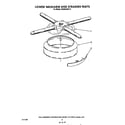 KitchenAid 4KUDA220T0 lower washarm and strainer diagram