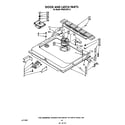 KitchenAid 4KUDA220T0 door and latch diagram