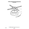 KitchenAid 4KUDI220T0 lower washarm and strainer diagram