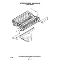 KitchenAid 4KUDI220T0 upper rack and track diagram