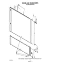 KitchenAid KPDC610S3 door and panel diagram