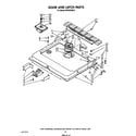 KitchenAid KPDC610S3 door and latch diagram